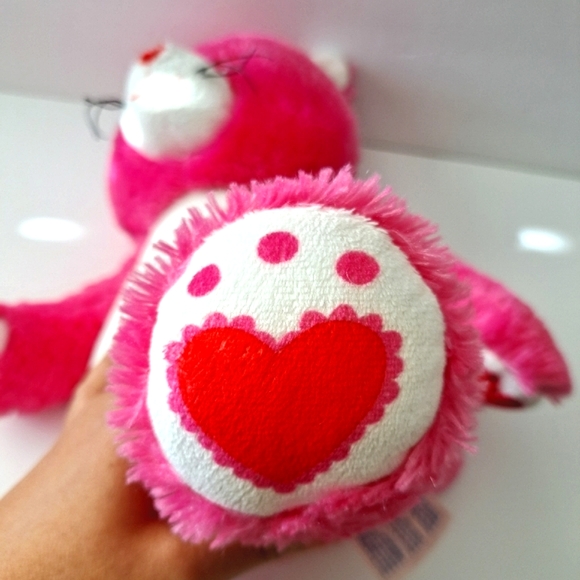 Build-A-Bear 2011 Kisses Fur You Hot Pink & White Kitty Plush Stuffed Cat 17" - Picture 11 of 14